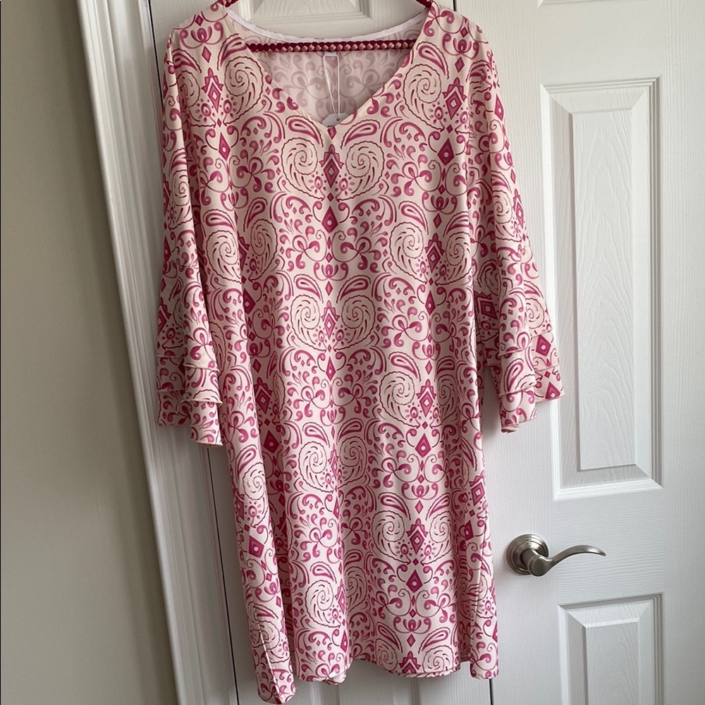 Women's Pink Patterned Top